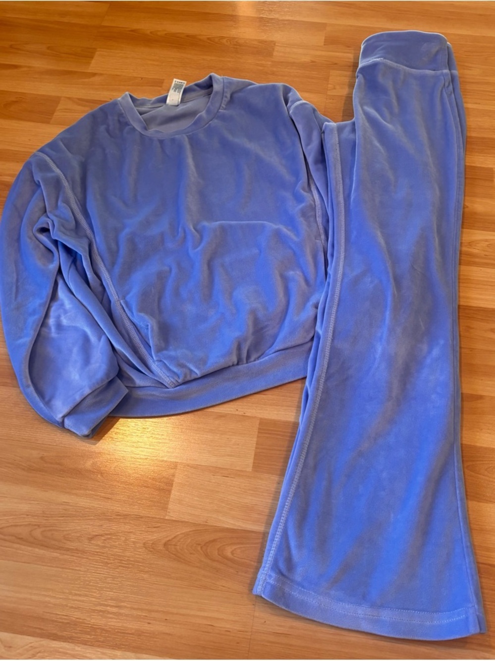 Yogalicious Light Blue Velour Lounge Set / Jogger set